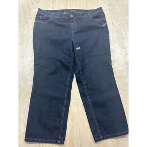 Womens Blue Jeans Charter Club Size 20W Petite  Classic Straight Plus Sz